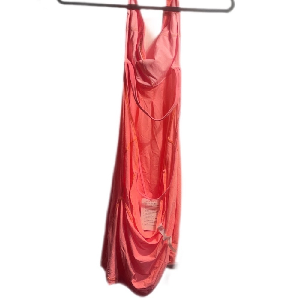 NWT Lululemon Flow And Go casual Athletic Yoga Lightweight Tank II Pop Orange 10 - Picture 3 of 4